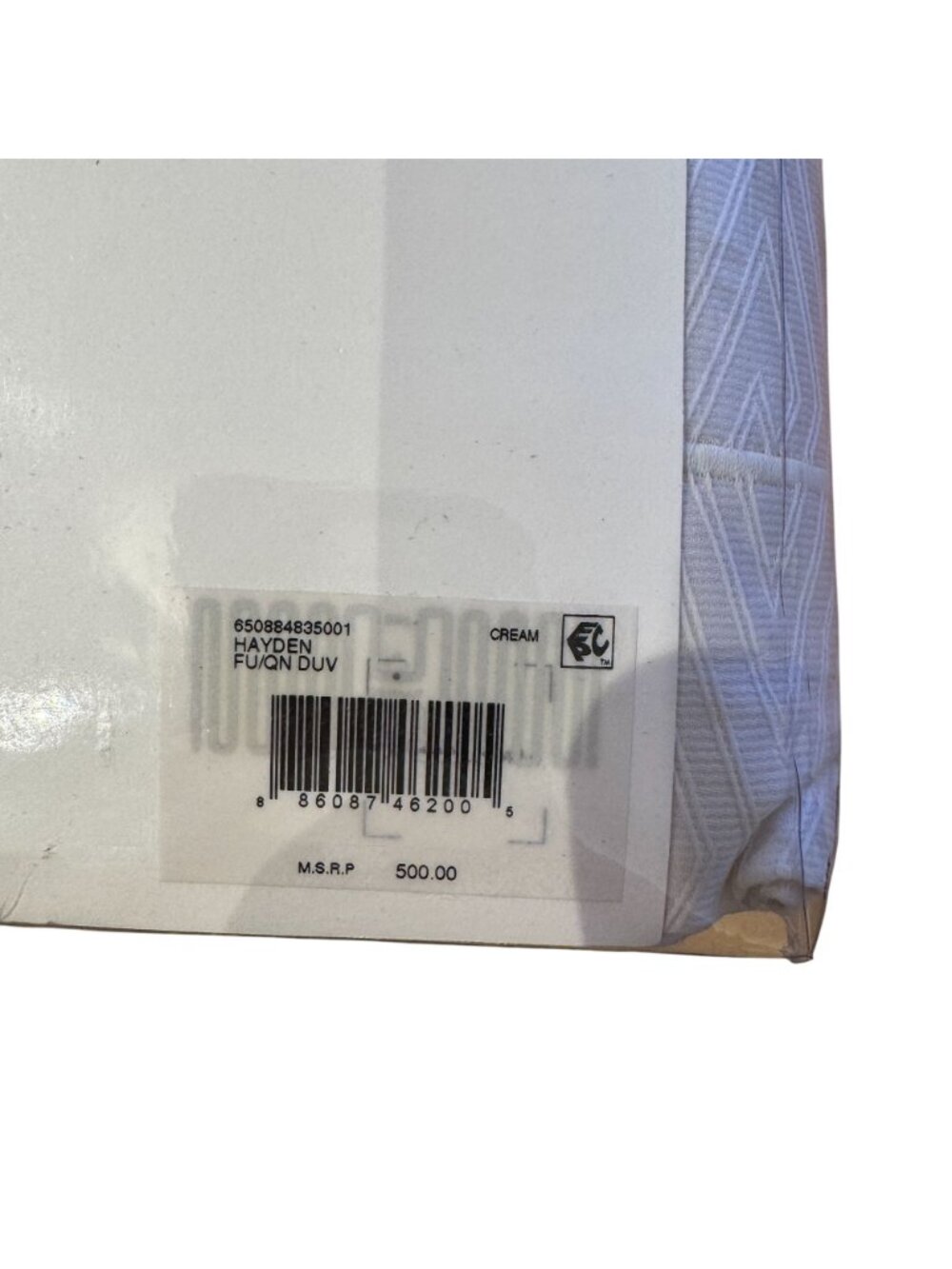 Ralph Lauren Park Row Full/Queen Duvet Cover Cream 92x96 NEW - Picture 5 of 6